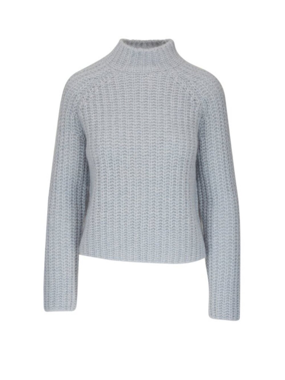 Vince Gray Alpaca Blend Chunky Knit Mock Neck Sweater Size XL
